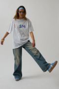 Sırt Ve Ön Baskılı Oversize T-Shirt resmi